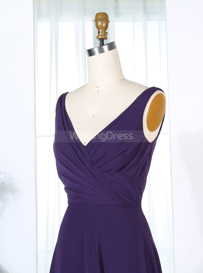 Dark Purple Bridesmaid Dresses,Long ...